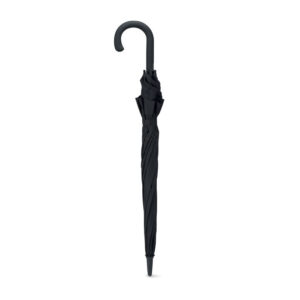 schwarz beschichtete Metallstange. Gebogener schwarzer gummierter ABS-Griff und grauer Knopf. Manuelles Schließen. Durchmesser: 102 cm. Lang. Mast: 58cm-Schwarz-8719941025592