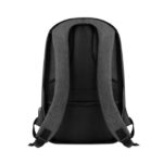 Rucksack aus zweifarbigem 600D-Polyester mit gepolstertem Schultergurt und großem Innenfach. Inklusive internem 13-Zoll-Laptopfach und USB-Ladekabel. Reißverschluss auf der Rückseite für besseren Schutz.-Schwarz-8719941011250-2