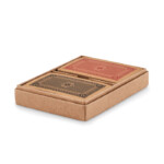 Decks mit 54 2-Deck-Spielkarten aus Recyclingpapier in einer Kraftbox.-Holz-8719941057135-2