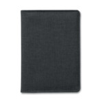 Geldbörse / Reisepasshalter mit RFID-Sicherheit aus zweifarbigem Polyester.-Schwarz-8719941030763