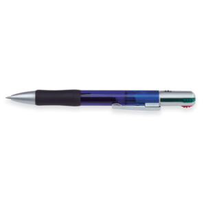 4-Farben-Kugelschreiber aus ABS.-Klares Blau-8719941016064