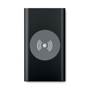 Kabelloses Powerbank-Ladegerät mit 4000 mAh aus Aluminium. Inklusive Typ-C-Anschluss Ausgang: DC 5 V/1