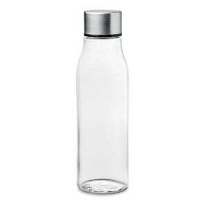 Glasflasche mit Edelstahldeckel. Fassungsvermögen: 500 ml. Nicht geeignet für kohlensäurehaltige Getränke. Anti-Leck.-Transparent-8719941052550