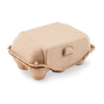 Set mit 6 eiförmigen Kreiden in einer Eierschachtel aus Pappe.-Beige-8719941056657-2