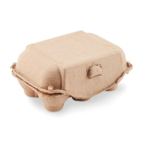 Set mit 6 eiförmigen Kreiden in einer Eierschachtel aus Pappe.-Beige-8719941056657-2