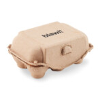 Set mit 6 eiförmigen Kreiden in einer Eierschachtel aus Pappe.-Beige-8719941056657-5