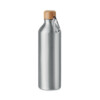 Einwandige Aluminiumflasche mit Bambusverschluss und Karabiner. Fassungsvermögen: 800 ml. Der Karabiner ist nicht zum Klettern geeignet.-Silber matt-8719941056763