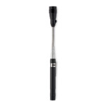 Ausziehbare Lampe aus Aluminium mit Magnet oben und seitlichem Clip. 4 LR44-Batterien enthalten. Maximale Länge 57 cm.-Schwarz-8719941006980-1