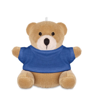 Teddybär. T-Shirt aus 100 % Baumwolle für Logodruck.-Blau-8719941046689