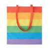 Regenbogenfarbene Einkaufstasche aus Baumwolle mit langen Henkeln. 200 g/m².-Mehrfarbig-8719941054776