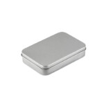 Klassische Spielkarten in silberner Blechdose. 54 Karten.-Silber matt-8719941019034-3