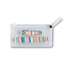Farbenfrohes Maniküre-Set in transparenter PVC-Tasche. Inklusive Nagelfeile und Nagelknipser.-Mehrfarbig-8719941014459