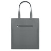 Canvas-Einkaufstasche mit kurzen Griffen und Reißverschlusstasche vorne. 280 g/m². Produziert nach einem zertifizierten Standard für die Verwendung von Schadstoffen in Textilien.-Grau-8719941023291