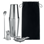 Edelstahl-Cocktail-Set bestehend aus einem 750-ml-Shaker