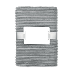 100 % garngefärbter Polyester. Eingewickelt in Band mit einer bedruckbaren Karte.-Grau-8719941000674