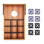 Doppelseitiges Sandsack-Wurfspiel und Nullen-Kreuz-Spiel. Inklusive MDF-Platte und 8 Wurfsäcken.-Holz-8719941055889-1