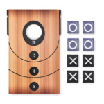 Doppelseitiges Sandsack-Wurfspiel und Nullen-Kreuz-Spiel. Inklusive MDF-Platte und 8 Wurfsäcken.-Holz-8719941055889-3