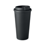 Doppelwandiger PP-Becher. Fassungsvermögen: 475 ml.-Schwarz-8719941053236