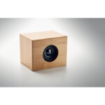 Bamboo Wireless 5.0-Lautsprecher und kabelloses 10-W-Ladegerät. Schließen Sie das Gerät an Ihren Computer an