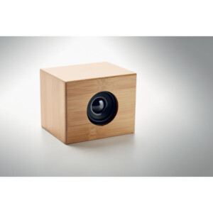 Bamboo Wireless 5.0-Lautsprecher und kabelloses 10-W-Ladegerät. Schließen Sie das Gerät an Ihren Computer an
