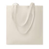 Einkaufstasche aus Baumwolle mit langen Henkeln. 180 g/m². Produziert nach einem zertifizierten Standard für die Verwendung von Schadstoffen in Textilien.-Beige-8719941046719