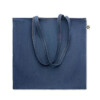 Einkaufstasche mit langen Henkeln aus 50 % Denim und 50 % recycelter Baumwolle. 250 g/m².-Blau-8719941055803