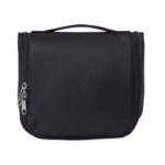 Waschtisch aus hochdichtem Polyester. Mehrere Fächer und eine Netztasche runden die Ausstattung der Tasche ab.-Schwarz-8719941019249-1