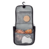 Waschtisch aus hochdichtem Polyester. Mehrere Fächer und eine Netztasche runden die Ausstattung der Tasche ab.-Schwarz-8719941019249