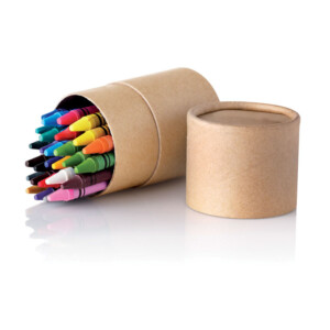 Etui mit 30 Wachsmalstiften in Kartonhülse.-Beige-8719941013537-2