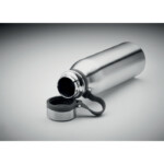 Doppelwandige Edelstahlflasche mit Silikongriff für einfachen Transport. BPA-frei. Anti-Leck. Fassungsvermögen: 600 ml. Anti-Leck.-Silber matt-8719941049468-6