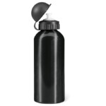 Einwandige Aluminiumflasche. Fassungsvermögen von 600 ml.-Schwarz-8719941039261