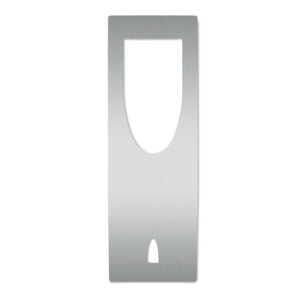 Weinflaschenhalter aus Edelstahl mit Korkablage.-Silber matt-8719941056695-1