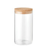 Vorratsdose aus Borosilikatglas mit Korkdeckel. Fassungsvermögen: 600 ml.-Transparent-8719941053496