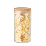Vorratsdose aus Borosilikatglas mit Korkdeckel. Fassungsvermögen: 600 ml.-Transparent-8719941053496-2