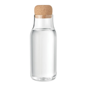 Flasche aus Borosilikatglas mit Korkdeckel. Fassungsvermögen: 600 ml.-Transparent-8719941053939-2
