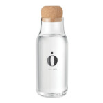 Flasche aus Borosilikatglas mit Korkdeckel. Fassungsvermögen: 600 ml.-Transparent-8719941053939-5