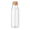Flasche aus Borosilikatglas mit Korkdeckel. Fassungsvermögen: 1 Liter.-Transparent-8719941054028