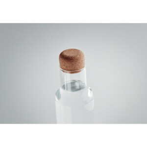Flasche aus Borosilikatglas mit Korkdeckel. Fassungsvermögen: 1 Liter.-Transparent-8719941054028-6