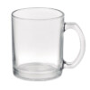 Glänzender Glasbecher mit einem Fassungsvermögen von 300 ml mit spezieller Beschichtung für Sublimation.-Transparent-8719941048188