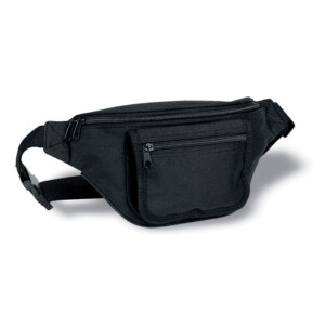 Gürteltasche mit Fächern für Kreditkarten und Stifte. 600D-Polyester.-Schwarz-8719941016385