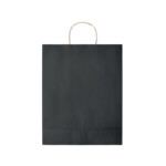 Große Papiertüte (50 % recycelt). 90 g/m². In Europa hergestellt.-Schwarz-8719941051614-3