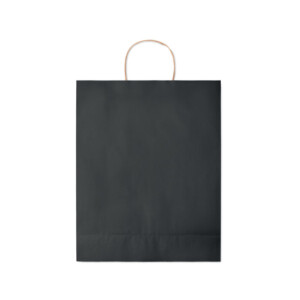 Große Papiertüte (50 % recycelt). 90 g/m². In Europa hergestellt.-Schwarz-8719941051614-3