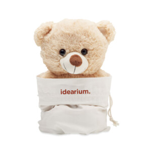 gefüllt mit recyceltem Polyester und präsentiert in einer Tasche aus Bio-Baumwolle.-Beige-8719941056923-2