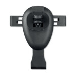 Universelle Autotelefonhalterung mit Aluminiumblende. Einstellbar für verschiedene Handygrößen.-Schwarz-8719941036505-2