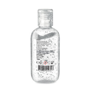 Handreinigungsgel in wiederbefüllbarer PET-Flasche. Fassungsvermögen 100ml. Bestehend aus 70% Alkohol. In Europa hergestellt. Dieser Artikel ist unter Kosmetik kategorisiert.-Transparent-8719941050327-1
