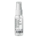 Handreinigungsspray in wiederbefüllbarer PET-Flasche. Fassungsvermögen 30ml. Formulierung mit 70 % Alkohol. In Europa hergestellt. Dieses Produkt ist als Kosmetik kategorisiert.-Transparent-8719941051935-1