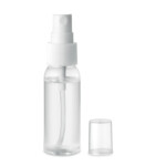 Handreinigungsspray in wiederbefüllbarer PET-Flasche. Fassungsvermögen 30ml. Formulierung mit 70 % Alkohol. In Europa hergestellt. Dieses Produkt ist als Kosmetik kategorisiert.-Transparent-8719941051935