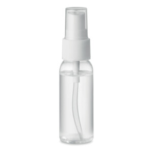 Handreinigungsspray in wiederbefüllbarer PET-Flasche. Fassungsvermögen 30ml. Formulierung mit 70 % Alkohol. In Europa hergestellt. Dieses Produkt ist als Kosmetik kategorisiert.-Transparent-8719941051935-3