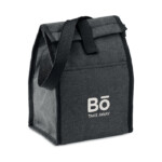 600D RPET isolierte Lunchtasche mit Vordertasche. 3L Fassungsvermögen. Isoliermaterial: 2 mm PE-Schaum mit Alufolie.-Schwarz-8719941056459-5
