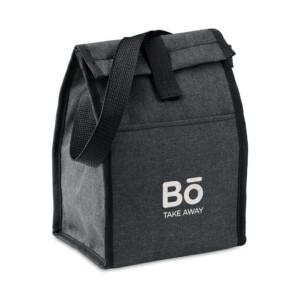 600D RPET isolierte Lunchtasche mit Vordertasche. 3L Fassungsvermögen. Isoliermaterial: 2 mm PE-Schaum mit Alufolie.-Schwarz-8719941056459-5